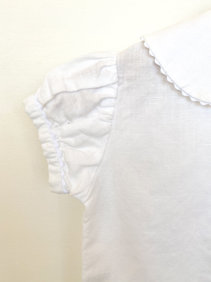 White Linen Blouse 12 month